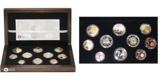 Финляндия 2012 Официальный Годовой набор Евро монет, PROOF