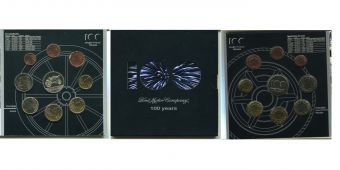 Бельгия 2003 Официальный годовой набор Евро монет 100 лет Форду  