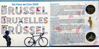 Бельгия 2018 Официальный годовой набор Евро монет (10 монет) 