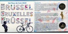 Бельгия 2019 Официальный годовой набор Евро монет (10 монет) 