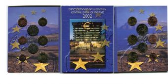 Ирландия 2002 Официальный годовой набор Евро монет
