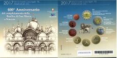 Италия 2017 Официальный Годовой набор Собор Святого Марка в Венеции (9 монет)  