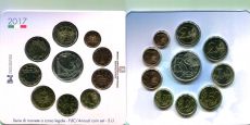 Италия 2017 Официальный Годовой набор + 5 Евро Римский Договор (10 монет)   