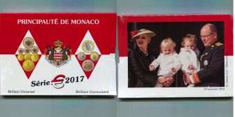 Официальный годовой набор Евро монет Монако 2017