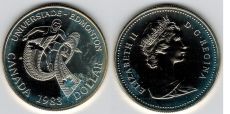 Доллар Канада 1983 Серебро Эдмонтон (2)