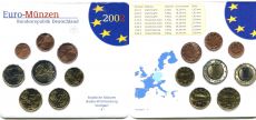 Германия 2002 F Официальный годовой набор Евро монет      