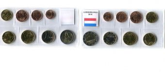 Годовой набор Евро монет Люксембург 2016