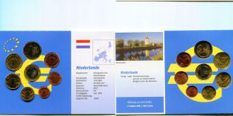 Нидерланды 1999-2001 Набор Евро монет