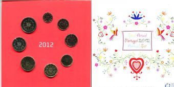 Португалия 2012 Официальный Годовой набор Евро монет.