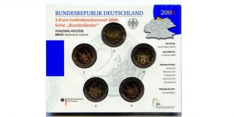 Германия 2006 IШлезвиг-Гольштейн ADFGJ Официальный набор BU  