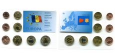 Набор пробных монет Евро Андорра 2014 