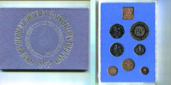 Великобритания Официальный Набор монет 1972