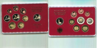Германия 2008 A Официальный годовой набор (9 монет) Пруф