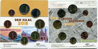 Нидерланды 2018 Официальный годовой набор Евро монет BU