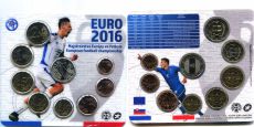 Словакия 2016 Официальный годовой набор Евро монет Чемпионат Европы