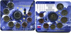 Словакия 2016 Официальный годовой набор Евро монет Председательство в ЕС (9 монет)