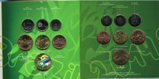 Чехия 2014 Официальный Годовой набор монет Футбол в Бразилии           