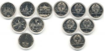 Набор Олимпиада 80 1 рубль 6 монет