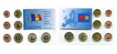 Набор пробных монет Евро Андорра 2013