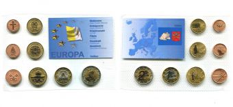 Набор пробных монет Евро Ватикан 2009
