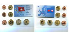 Набор пробных монет Евро Швейцария 2009