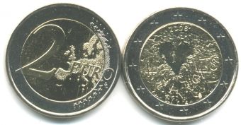 2 Евро Финляндия 2008 Человек в сердце