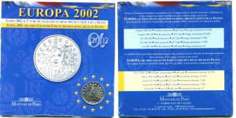 1/4 Евро Франция 2002 Первая коллецинная монета евро