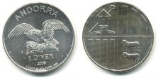 Андорра 1 Динер 2008 Орёл Унция