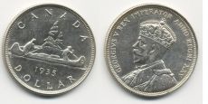 Доллар Канада 1935 год Серебро (4)  