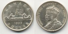 Доллар Канада 1935 год Серебро (5)  