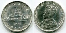 Доллар Канада 1936 год Серебро (1) 