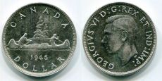 Доллар Канада 1946 год Серебро  