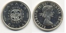 Доллар Канада 1964 Серебро Шарлоттетаун Квебек (2) 
