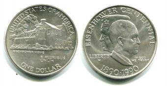 Доллар США 1990  Эйзенхауэр