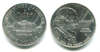 Доллар США 1993 Медисон