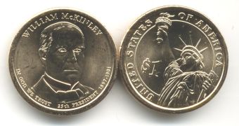 США доллар 2013 Уильям Мак-Кинли (P)