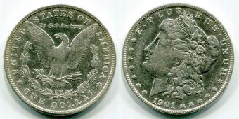 Доллар США 1901 Морган доллар