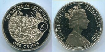 1 Крона Гибралтар 2009 Битва при Агинкурт