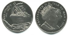 Остров Мэн 1 Крона 2012 Титаник        