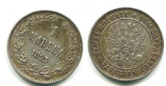 1 Марка Русская Финляндия 1893 год, серебро