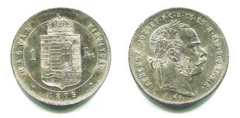 Австро-Венгрия 1 Форинт 1879 год
