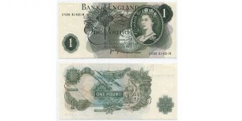 Великобритания 1 Фунт 1970-77