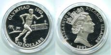 Соломоновы Острова 10 Долларов 1991 Олимпиада Бег