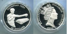 Соломоновы Острова 10 Долларов 1992 Олимпиада Бокс