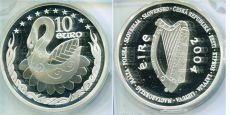 Ирландия 10 Евро 2004 Лебедь