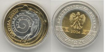 Польша 10 злотых 2004, Олимпиада в Афинах