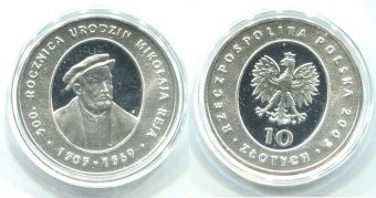 Польша 10 злотых 2005 Рэй