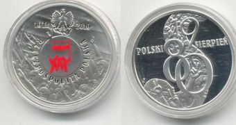 Польша 10 злотых 2010, Польский август 1980