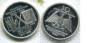 10 Марок Германия 1995 Рентген