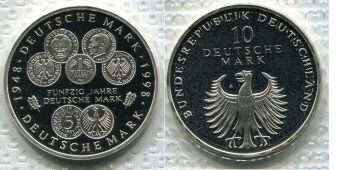 10 Марок Германия 1998 Немецкая марка